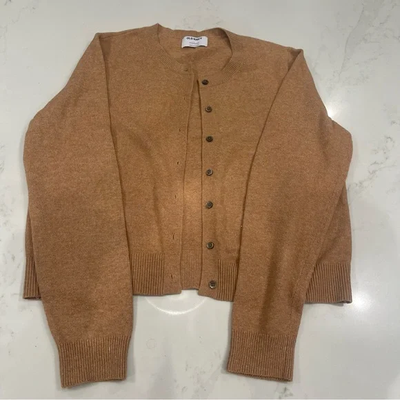 Old Navy Women's Tan Cardigan Sweater - Picture 3 of 12